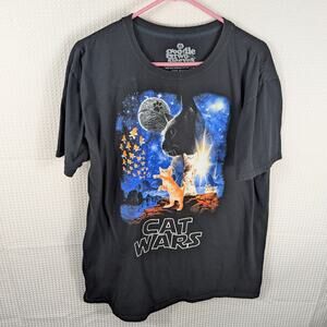 Goodie Two Sleeves XL Cat Wars T-Shirt Star Wars Parody Cat Graphic Funny Tee